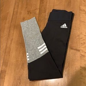 Adidas Striped Gray Leggings